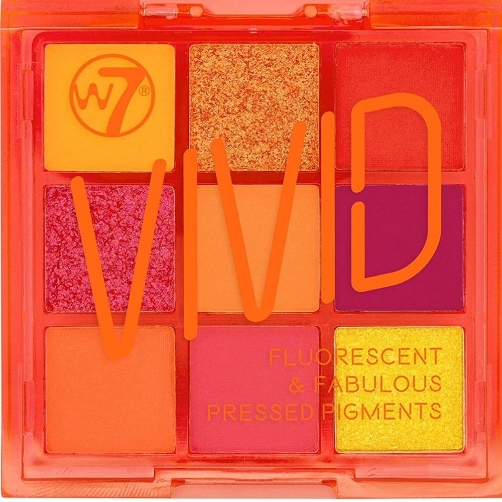 W7 | Pressed Pigment Palette | Vivid Pressed Pigment Palette